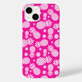 Heiße Ananas und Muster der Blume Case-Mate iPhone Hülle