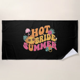 Heiße Braut Sommer Retro Tropische Junggesellinnen Strandtuch