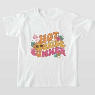 Heiße Braut Sommer Retro Tropische Junggesellinnen T-Shirt