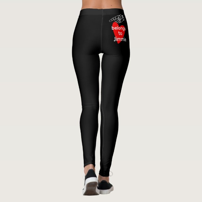 Heiße Butt-Meme-Leggings - Personalisierter Name S Leggings (Rückseite)