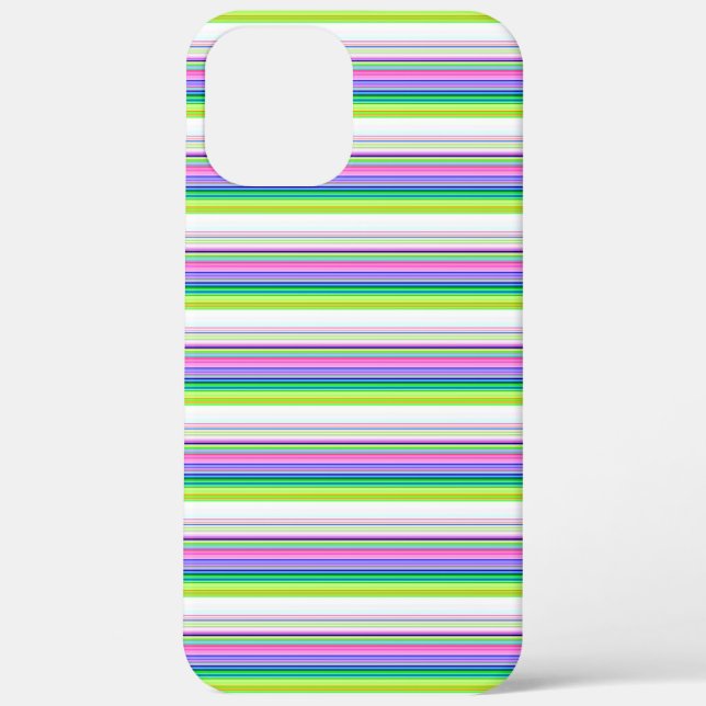 Heiße farbenfrohe Neonstreifen Case-Mate iPhone Hülle (Rückseite)