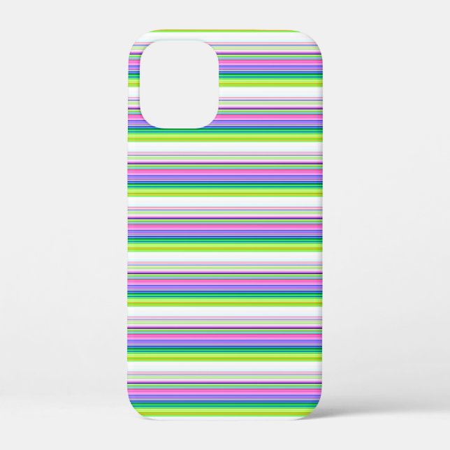 Heiße farbenfrohe Neonstreifen Case-Mate iPhone Hülle (Rückseite)