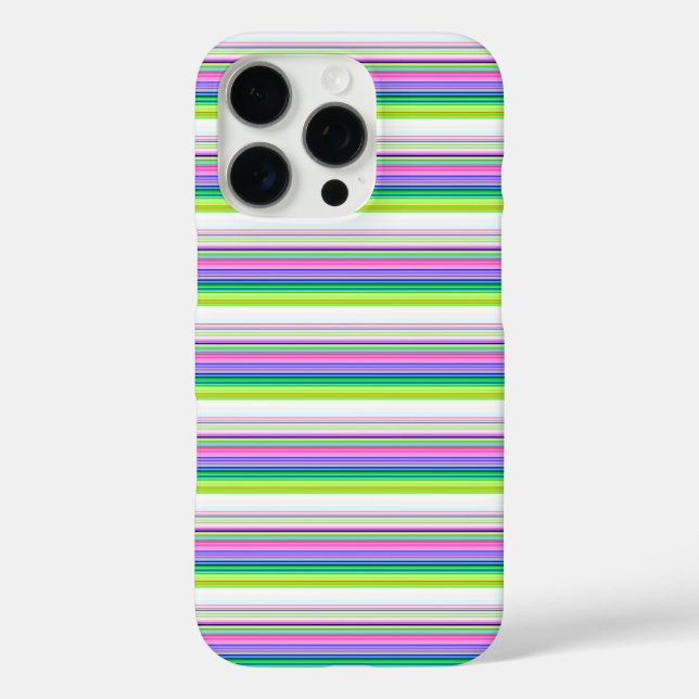 Heiße farbenfrohe Neonstreifen Case-Mate iPhone Hülle (Rückseite)