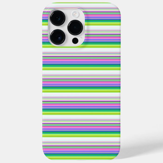 Heiße farbenfrohe Neonstreifen Case-Mate iPhone Hülle (Rückseite)