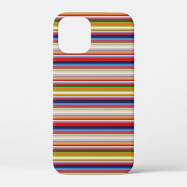 Heiße farbenfrohe Streifen Case-Mate iPhone Hülle (Rückseite)