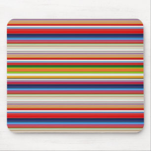 Heiße farbenfrohe Streifen Mousepad