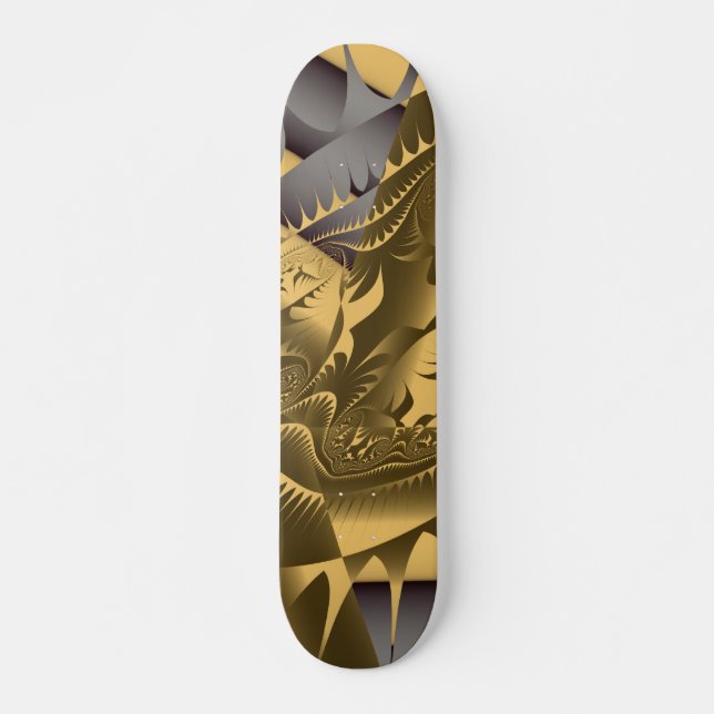Heiße Frac Entwürfe durch Leslie Harlow - Gold Skateboard (Vorne)