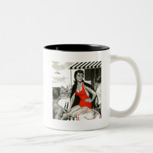 Heiße Frau Zweifarbige Tasse