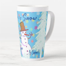 Heiße Getränke Schneetag Winter Latte Tasse