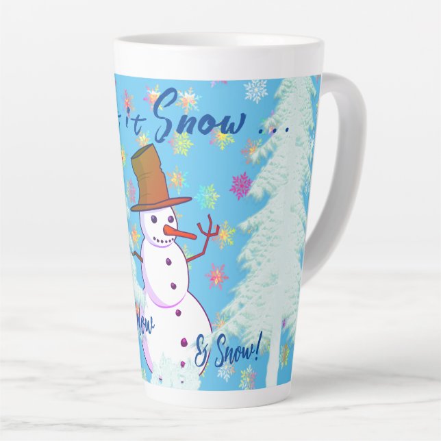 Heiße Getränke Schneetag Winter Latte Tasse (Rechte Ecke)