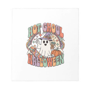 Heiße Ghoul Halloween Geist Hexenhut Skateboard Notizblock