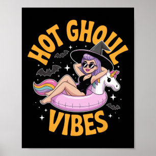 Heiße Ghoul-Vibes Hexe Sommer Halloween-Kostüm Url Poster
