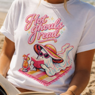 Heiße Ghule lesen T-Shirt für Summerween-Buchliebh