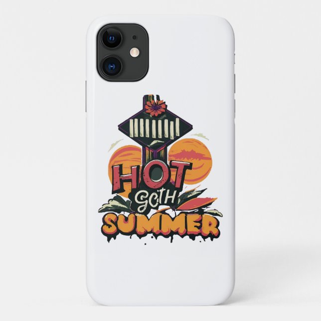 Heiße Goth-Sommer-Chic  Case-Mate iPhone Hülle (Rückseite)