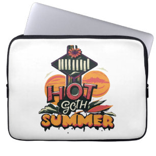 Heiße Goth-Sommer-Chic Laptopschutzhülle