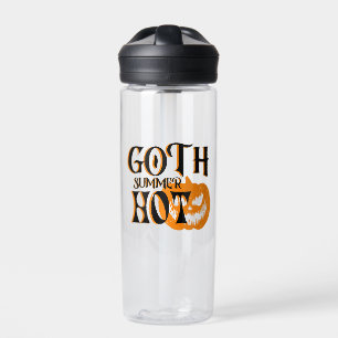 Heiße Goth-Sommer-Horror-Lächelnde Kürbis Trinkflasche
