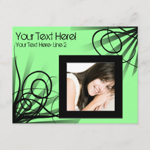 Heiße grüne Swirl-Party-Einladung Einladung