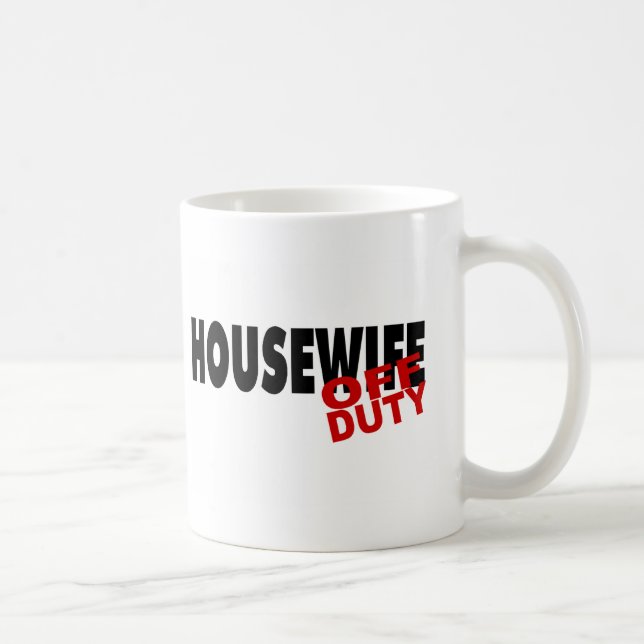 Heiße Hausfrau (Schwarzes) Tasse (Rechts)