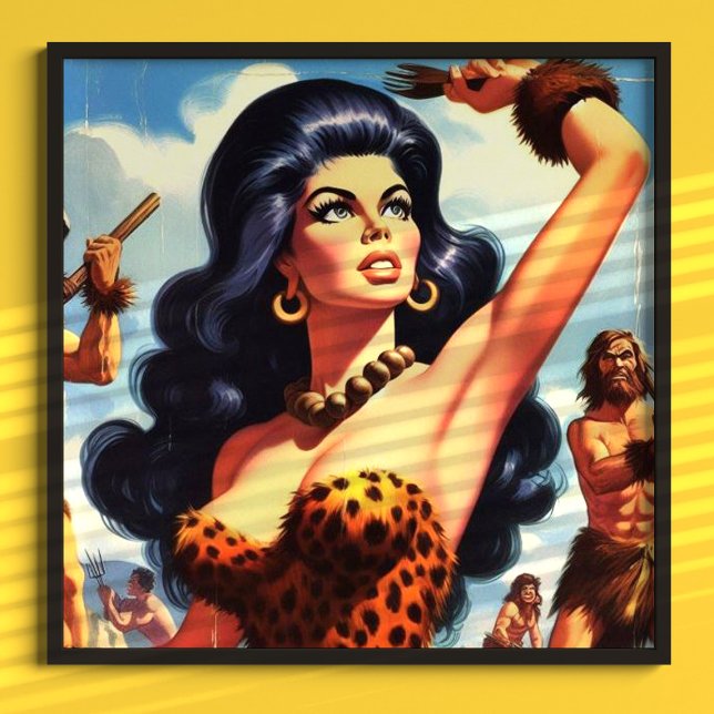 Heiße Höhlenfrau Poster (Von Creator hochgeladen)