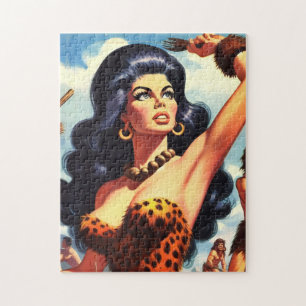 Heiße Höhlenfrau Puzzle