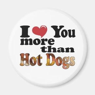 Heiße Hund Liebe Magnet