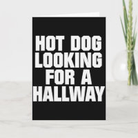 Heiße Hunde Suchen Einen Flur Lustige Hot-Dog-Lieb