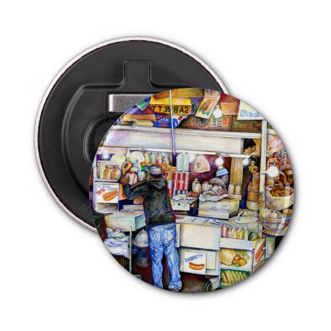 Heiße Hündin, New York Flaschenöffner (Vorderseite)