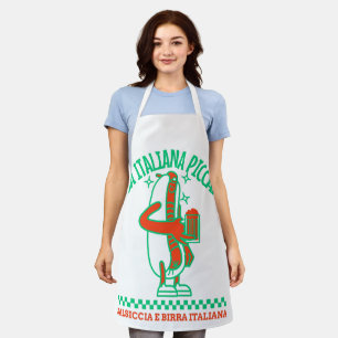 Heiße italienische Wurst Schürze