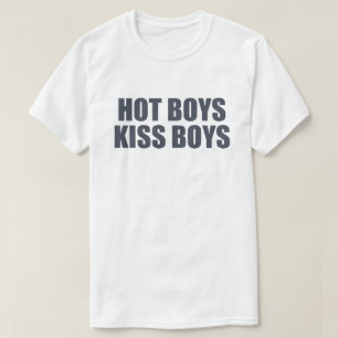 Heiße Jungs küssen Jungs   LGBTQ+ Stolz Bekleidung T-Shirt