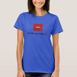 Heiße Kaffee Gestaltung T-Shirt