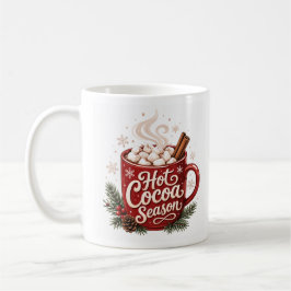 Heiße Kakao-Saison Gemütlicher Winter Weihnachten Kaffeetasse