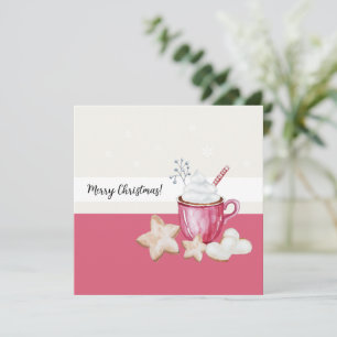 Heiße Kakao und Kekse Wasserfarbe