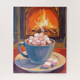 Heiße Kakao-Winter-Kamin Puzzle