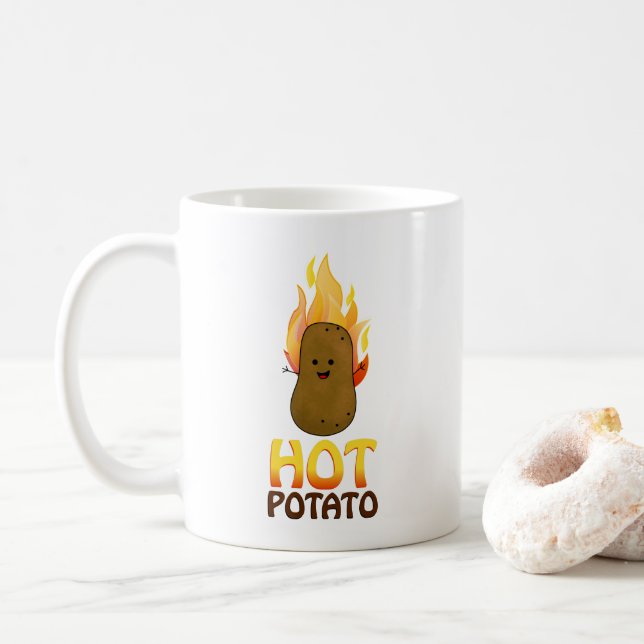 Heiße Kartoffel Kaffeetasse (Mit Donut)