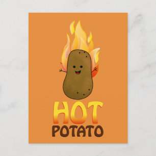Heiße Kartoffel Postkarte