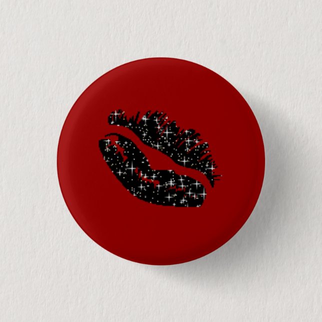Heiße Lippen Button (Vorderseite)