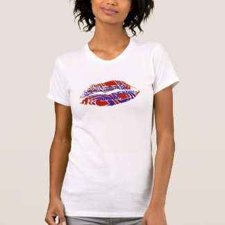 Heiße Lippendamen OM Kappen-Hülse T-Shirt
