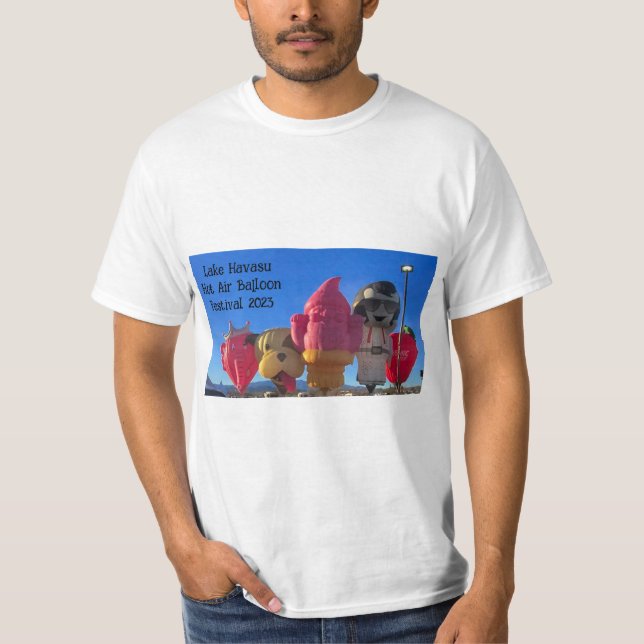 Heiße Luft-Ballonfest 2023 am Havasu-See T-Shirt (Vorderseite)