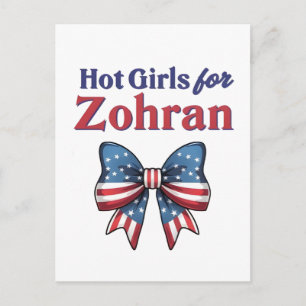 Heiße Mädchen für Zohran Mamdani NYC Bürgermeister Postkarte