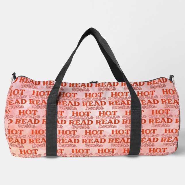 Heiße Mädchen lesen Bücher Duffle Bag (Vorderseite)