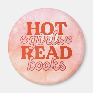 Heiße Mädchen lesen Bücher Magnet