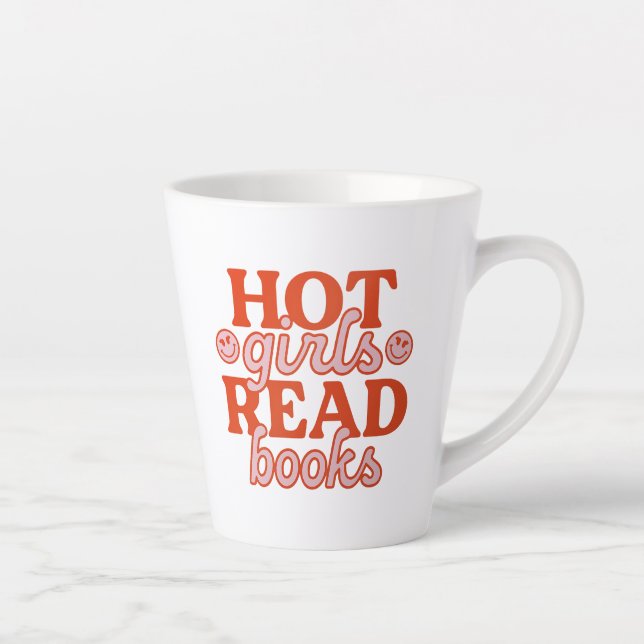 Heiße Mädchen lesen Bücher Milchtasse (Rechts)