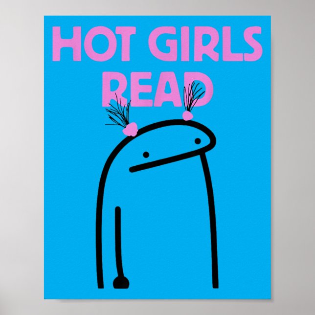 Heiße Mädchen lesen Poster (Vorne)