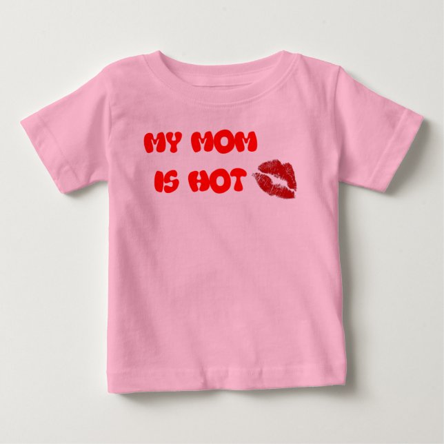 HEISSE MAMA BABY T-SHIRT (Vorderseite)