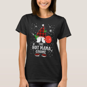 Heiße Mama Gnom Büffel Kariert passende Familie Ch T-Shirt
