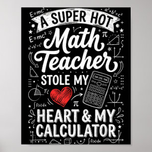 Heiße Mathelehrerin hat meinen Taschenrechner gest Poster