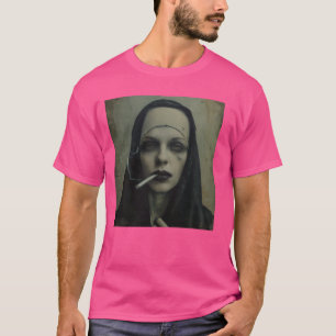 Heiße Nonne raucht Zigarette, Rebellious Nonne T-Shirt