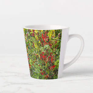 Heiße Paprikaschoten für den heißen Kaffee! Milchtasse