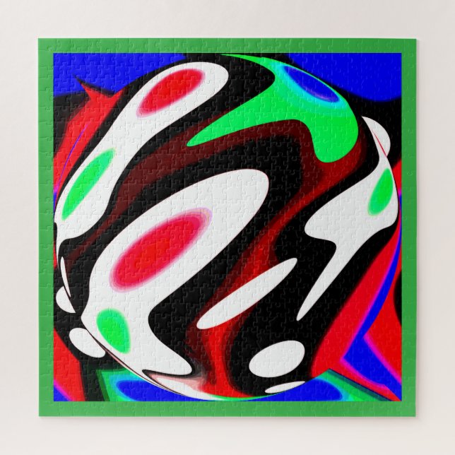 Heiße Planet Globale Erwärmung Kunst Puzzle (Vertikal)