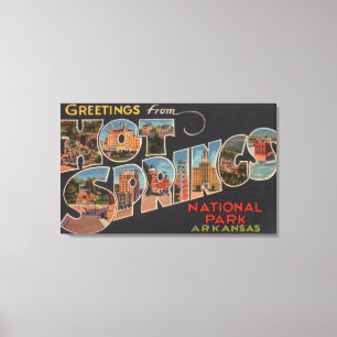 Heiße Quellen Nationalpark, Arkansas (blau) Leinwanddruck